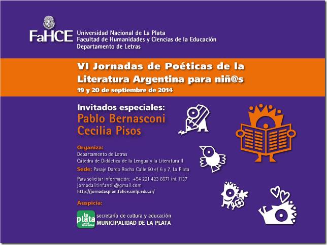 VI Jornadas de Poéticas de la Literatura Argentina para Niñ@s